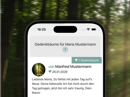 Persönliche Kondolenz